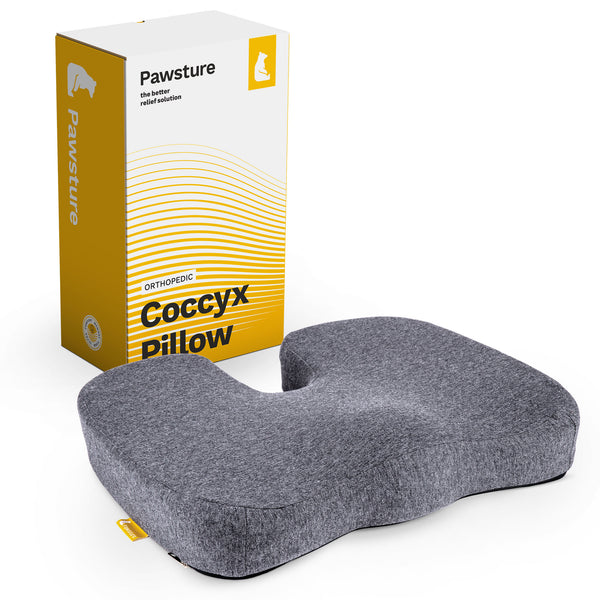 Coccyx Chair Pillow - Orthopedic, Ergonomic Memory Foam Cushion
