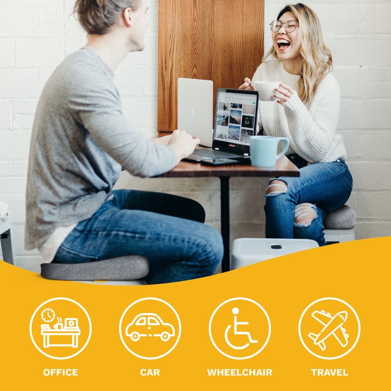 Coccyx Chair Pillow - Orthopedic, Ergonomic Memory Foam Cushion