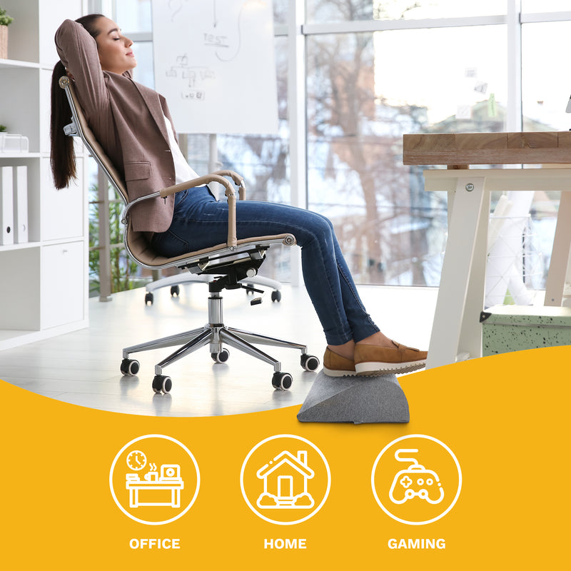 Foot Rest Pillow - Orthopedic, Ergonomic, Memory Foam Cushion